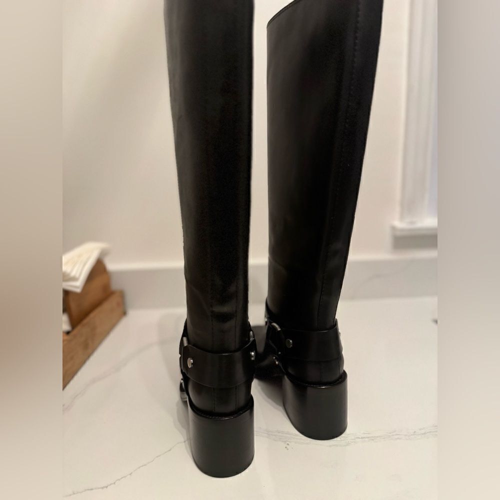 NEW Loeffler Randall Audrey Black Tall Engineer Boot Size 10 - Picture 8 of 8